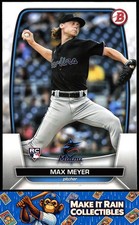 Max Meyer 2023 Bowman #36 Miami Marlins Rookie RC