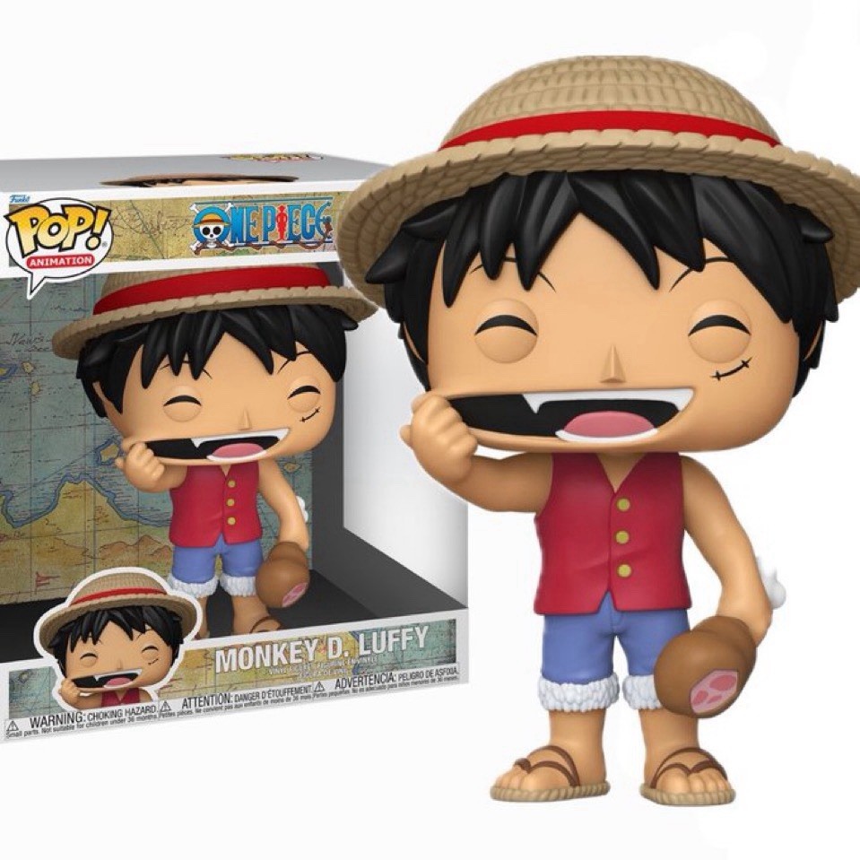 One Piece Monkey D. Luffy with Meat Jumbo 10-Inch Funko Pop