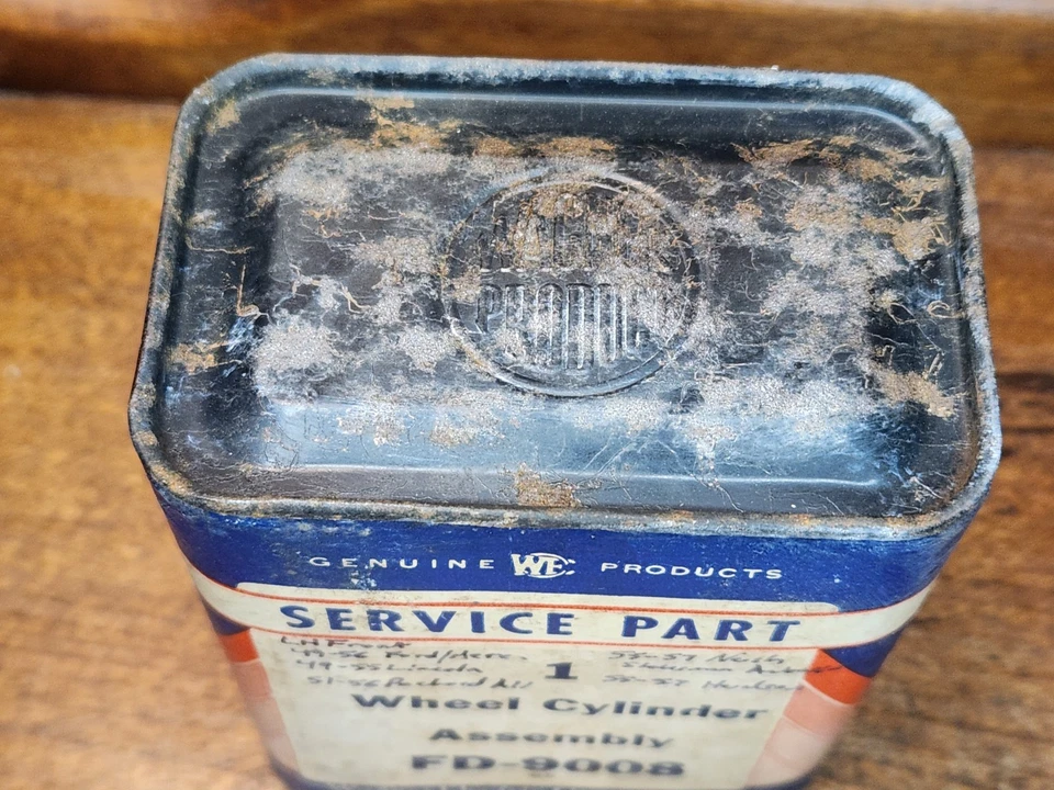 Cilindro de roda NOS Wagner FD-9008 1949-56 Ford Lincoln Packard Nash LH dianteiro - Imagem 2 de 4