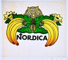 Original VINTAGE 1970s Heat Transfer | Nordica Bananas Spider Logo