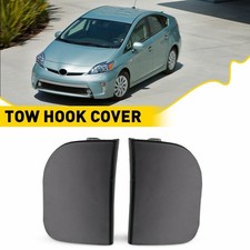 Leftright 2pcs Front Bumper Tow Hook Eye Cap Cover 2012-2015 For Toyota Prius