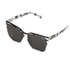 Quay Australia Level Up black/white print sunglasses