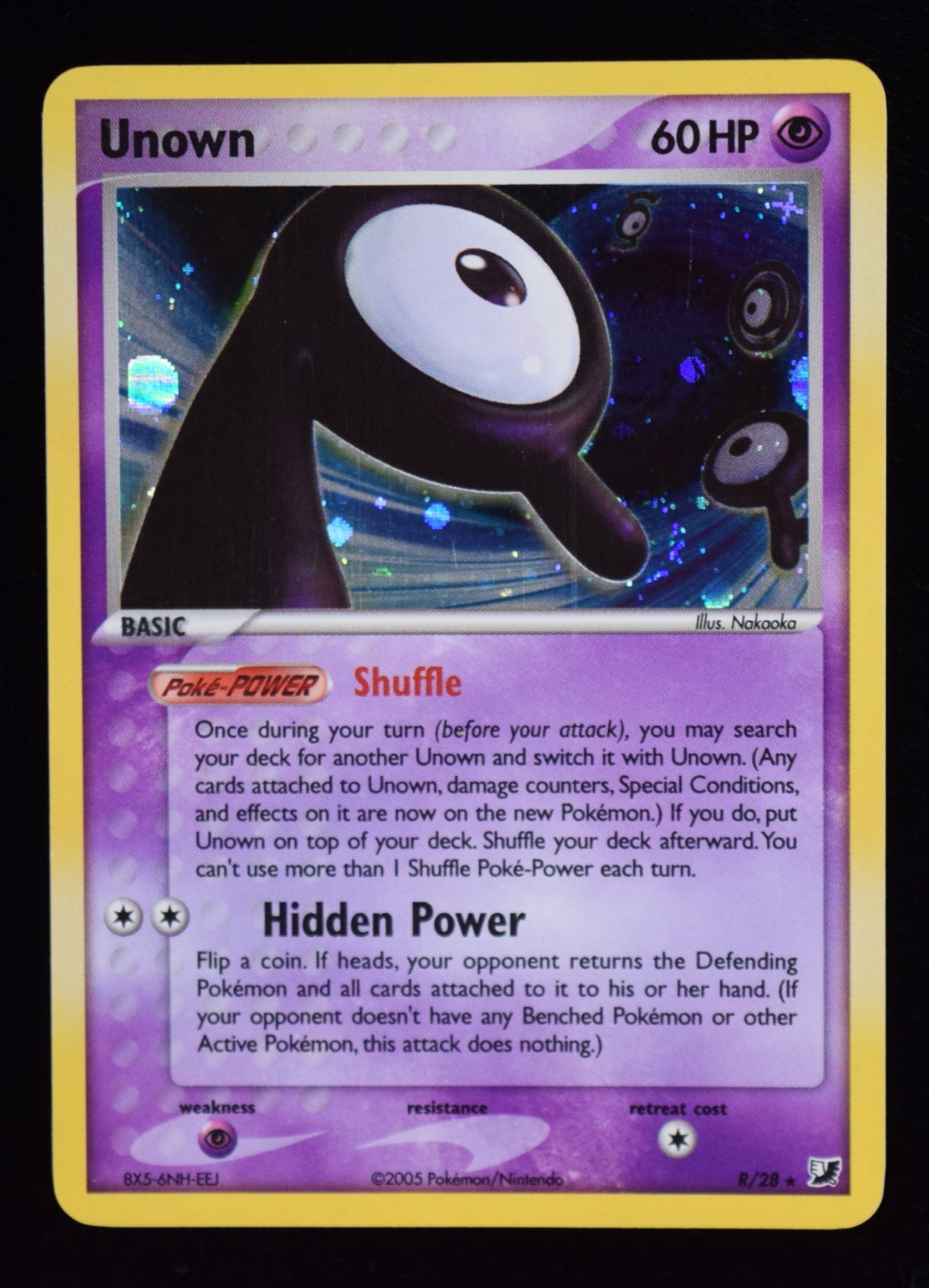 Unown Holo - R/28 - Unseen Forces Unown Collection - Pokemon Card