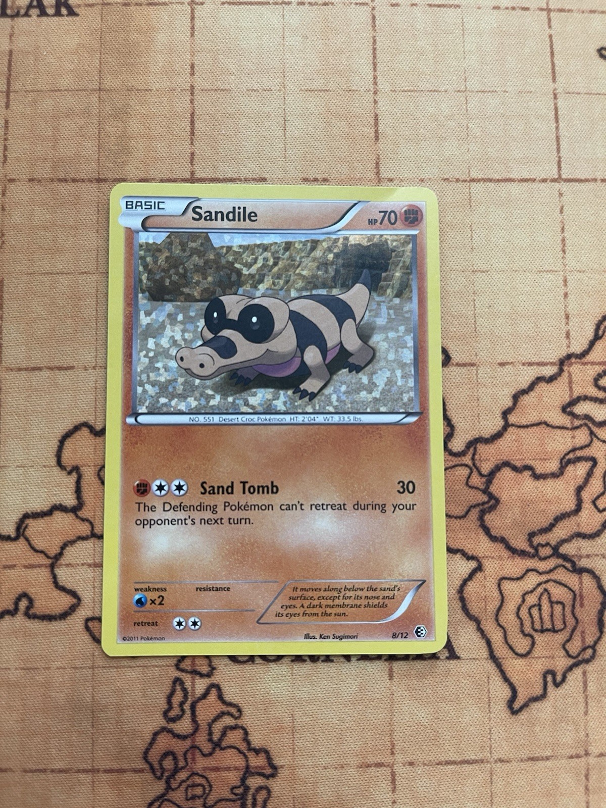 Sandile 8/12 McDonald's Promos 2011 Holo Promo - Moderately Played MP/LP