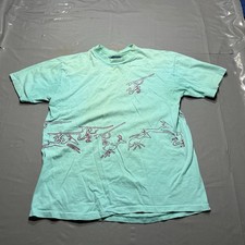 Vintage OP Wrap Around Graphic Shirt M/L 80s 1988 Ocean Pacific Surf Distressed