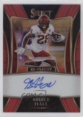 2022 Panini Chronicles Draft Picks Red /25 Breece Hall Rookie Auto RC lz7