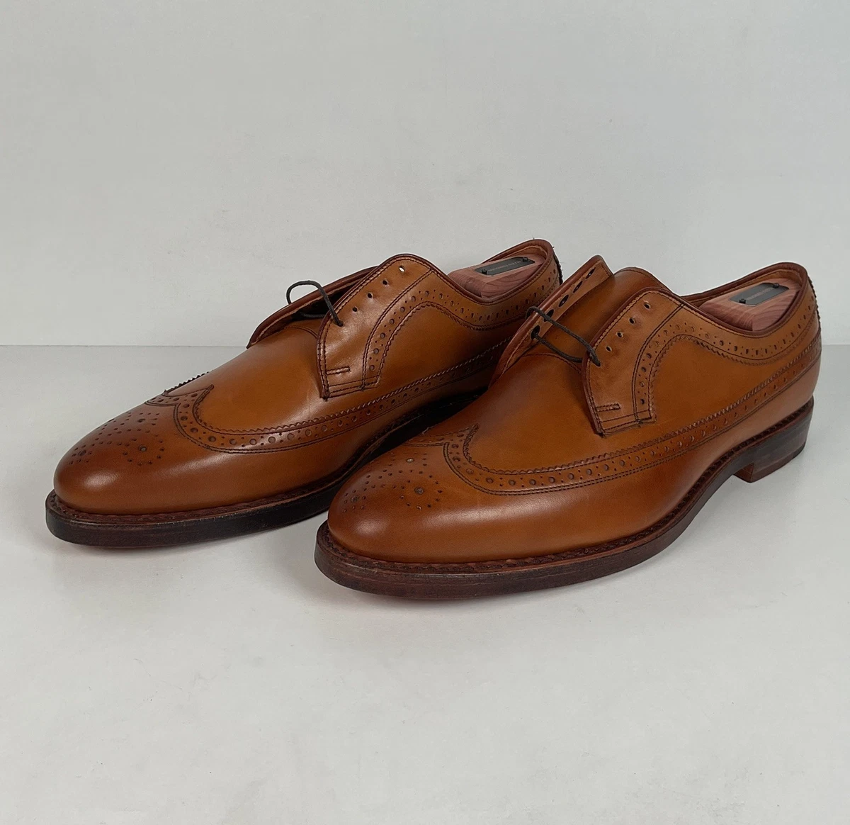 Mens Ralph Lauren Italy Kitpton Brown Tobacco Oiled Suede Oxfords Size 9.5 D Polo Ralph Lauren Oxford Suede Dress Shoes for Men for sale  main image 3