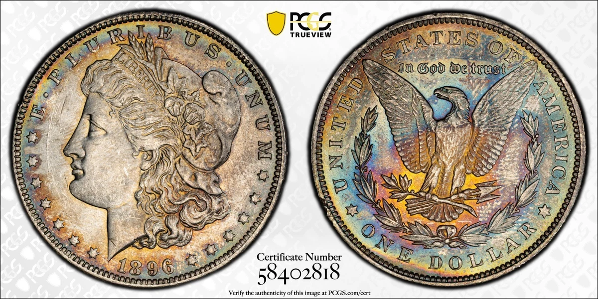 MS 62 Graded 1896 Year Morgan US Dollars (1878-1921) for sale | eBay