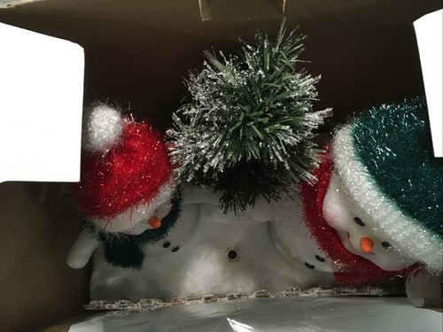 Rare Double Dancing Christmas Snowmen Singing "Frosty The Snowman" NOB - Picture 10 of 10