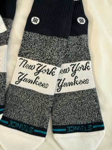 Unisex-Stance New York Yankees Squeeze Tri-Blend Knit Crew Socks Large 9-13 - Picture 3 of 7