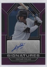 2023 Panini Prizm Signatures Purple Prizm 1/99 Oscar Colas #SIG-OC Auto 19ed