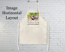Personalized Custom Picture Logo Design Linen Kitchen Apron Adult Chef Apron