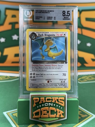 Dark Dragonite (Unlimited) graded BGS 8.5 for sale on eBay