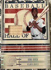 2005 Donruss Signature Hank Aaron Hall Of Fame Materials 