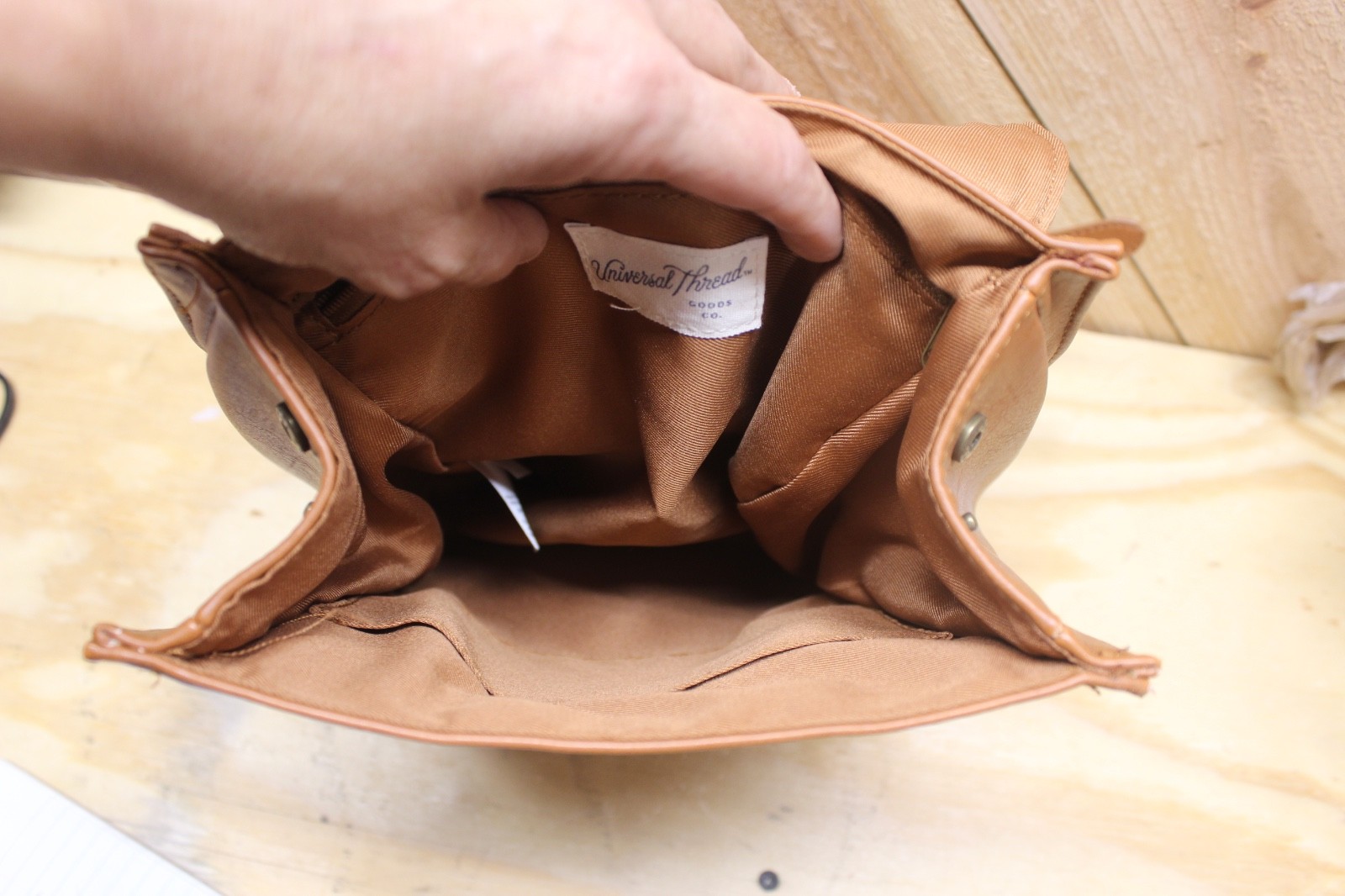 Universal Thread Goods co. camel colored backpack… - image 3