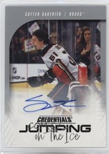 2024 Upper Deck Credentials Jumping on the Ice Cutter Gauthier #JI-CG Auto vl1