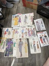 1960  s -  90  s Simplicity McCall's Butterik Vogue Cut Ladies Sewing Patterns X12