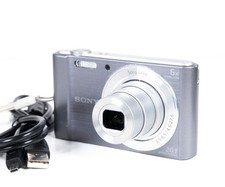 Sony Cyber-shot DSC-W810 20.1MP Silver Compact Camera   Battery  USB Cable