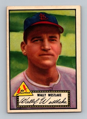 1952 Topps #38 Wally Westlake (Black Back) VG-VGEX Vintage Baseball Card