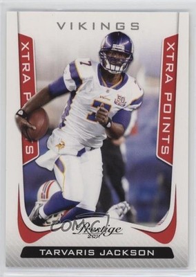 2011 Panini Prestige Xtra Points Red 64/100 Tarvaris Jackson #112 4g8