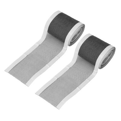 2 Rolls Disposable Shower Drain Mesh Sticker PVC Linear Shower Drain Cover Hair