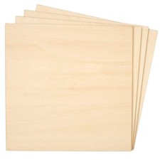 Thin 8x8 Wood Squares for DIY Crafts, Unfinished 1/4 Inch Basswood Plywood fo...