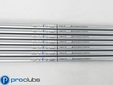 7pc NEW MITSUBISHI CHEMICAL OTi 75 REGULAR FLEX GRAPHITE IRON SHAFTS .370 446599