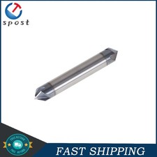 3/8" 4 Flute 90 Degree Carbide Chamfer Mill - Double End - Tialn Coated