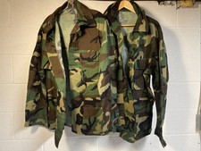 1983 US Army Camouflage Woodland Large Reg Coat Jackets Combat Lot x2 NICE