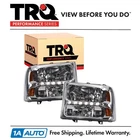 TRQ Performance Headlight Assembly Pair LH RH 2pc for 1999-2004 Ford F-250 F-350