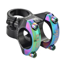 31.8 * 28.6mm Bike Stem, Short MTB Stem, Handlebar Riser for Black-Oil Slick