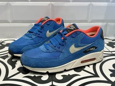 Nike Air Max 90 Essential Men’s Suede Electric Blue Trainers UK Size 9 EU 44