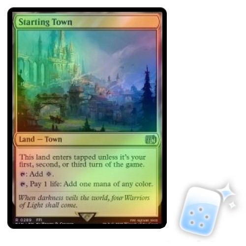 mtg mint card FOIL STARTING TOWN Final Fantasy FIN Magic MTG MINT CARD