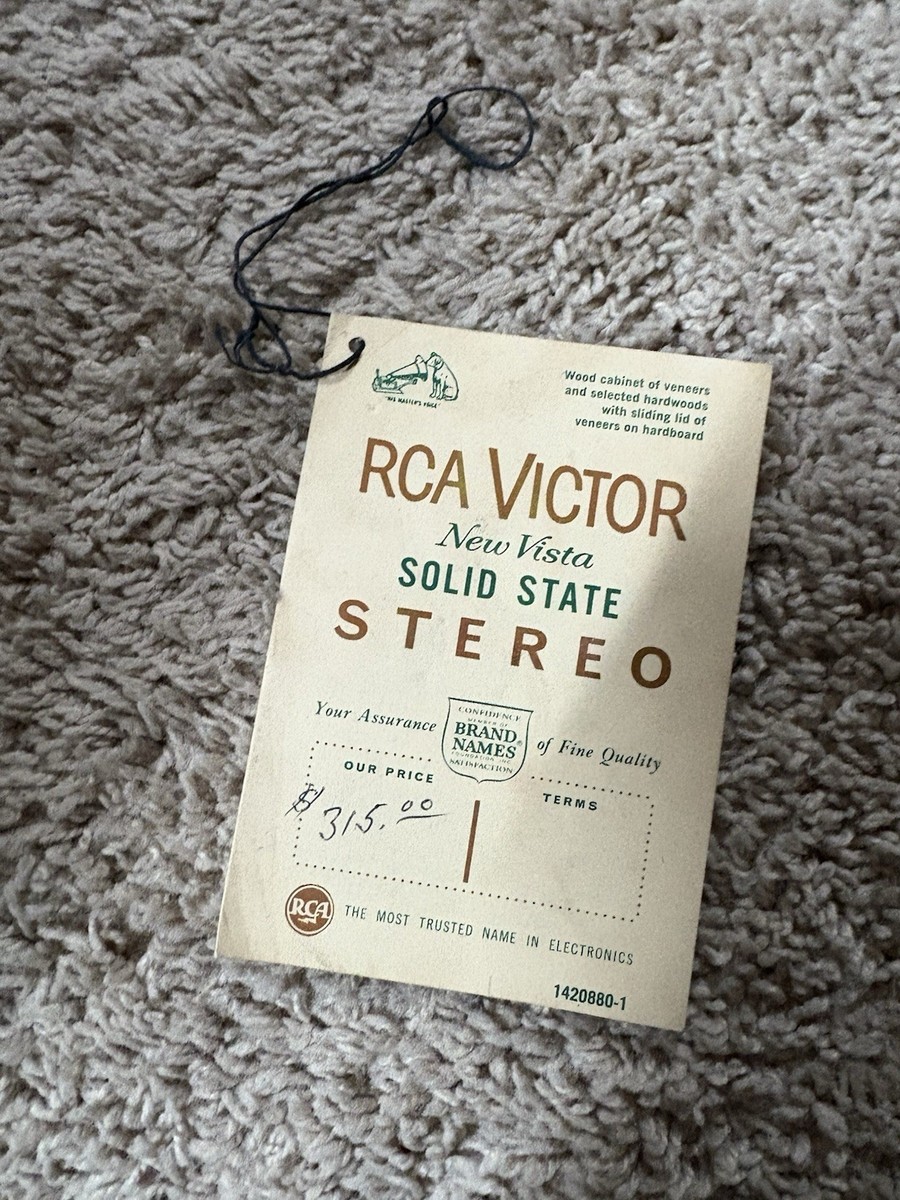 Original RCA Victor New Vista Solid State Stereo booklet | eBay
