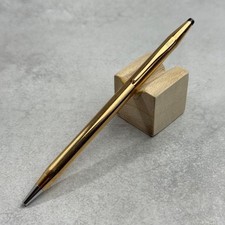 Cross Classic Century Ballpoint Pen 14K Gold Plated 14KT Cursive Logo