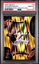 2024 Panini Select #79 Walker Martin Diamond Level Gold Flash Prizm /10 PSA 10
