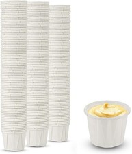 MT Products Individual Paper Portion Cups 1/2 450 Count Pack of 1 , White