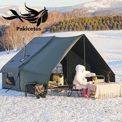 PAKICETUS Inflatable Tailgate Tent, Summer Glamping Car Rear Canopy