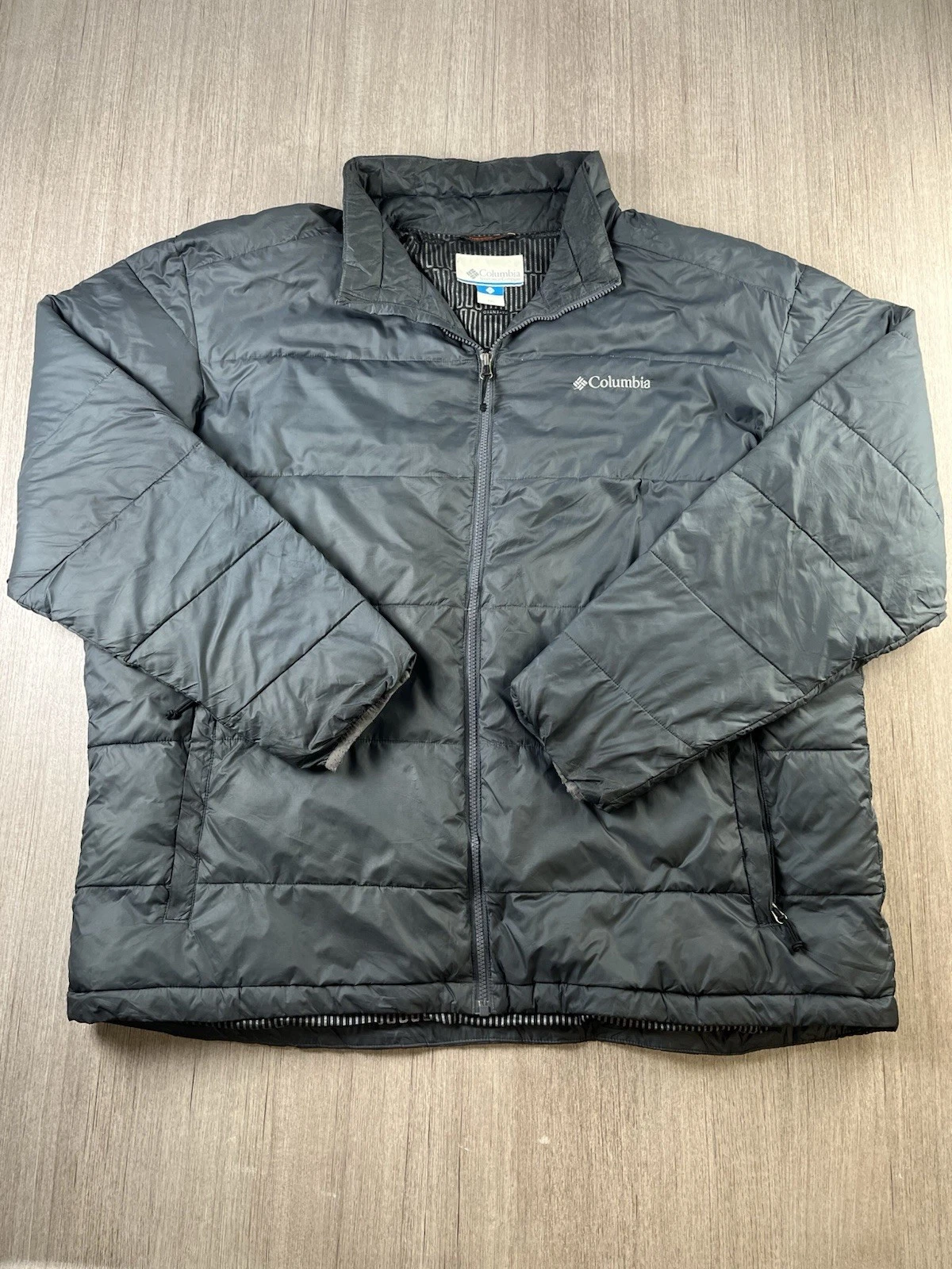 Columbia Omni-Heat Interchange 3-in-1 Winter Jacket Men's XXL Grey Puffer Coat