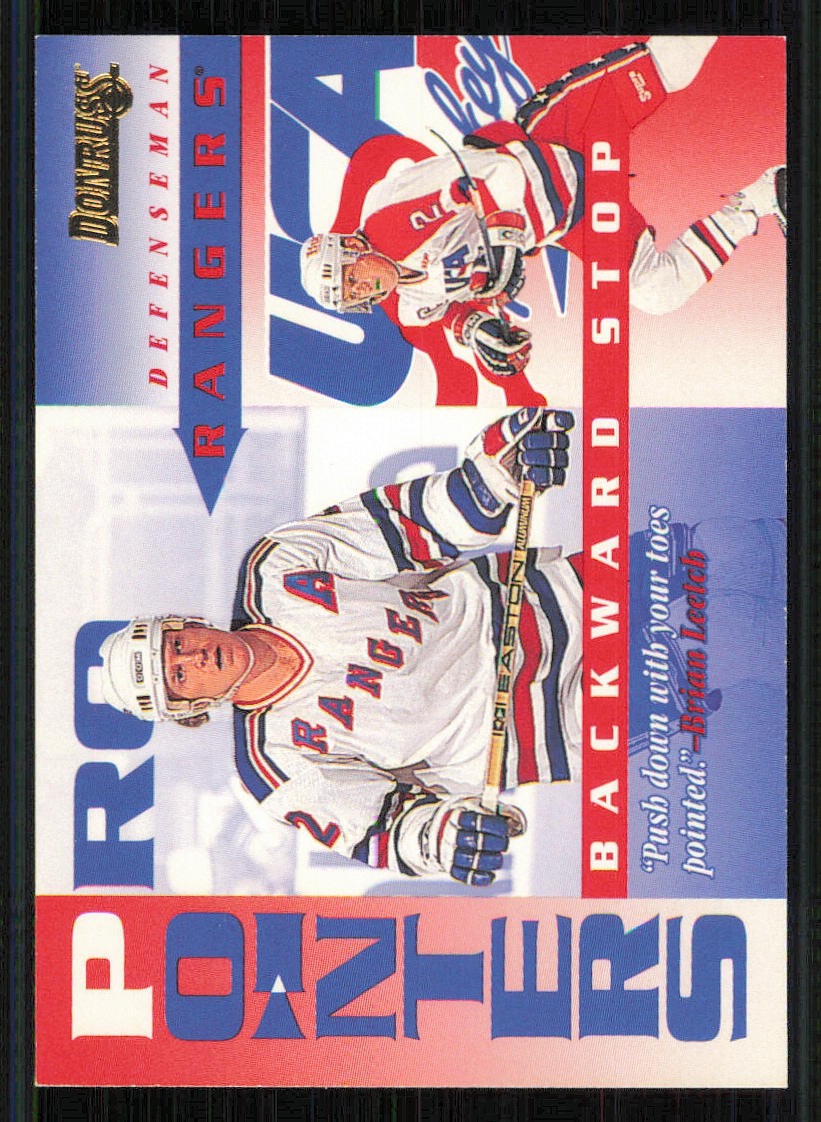 1995-96 Donruss Pro Pointers #5 Brian Leetch