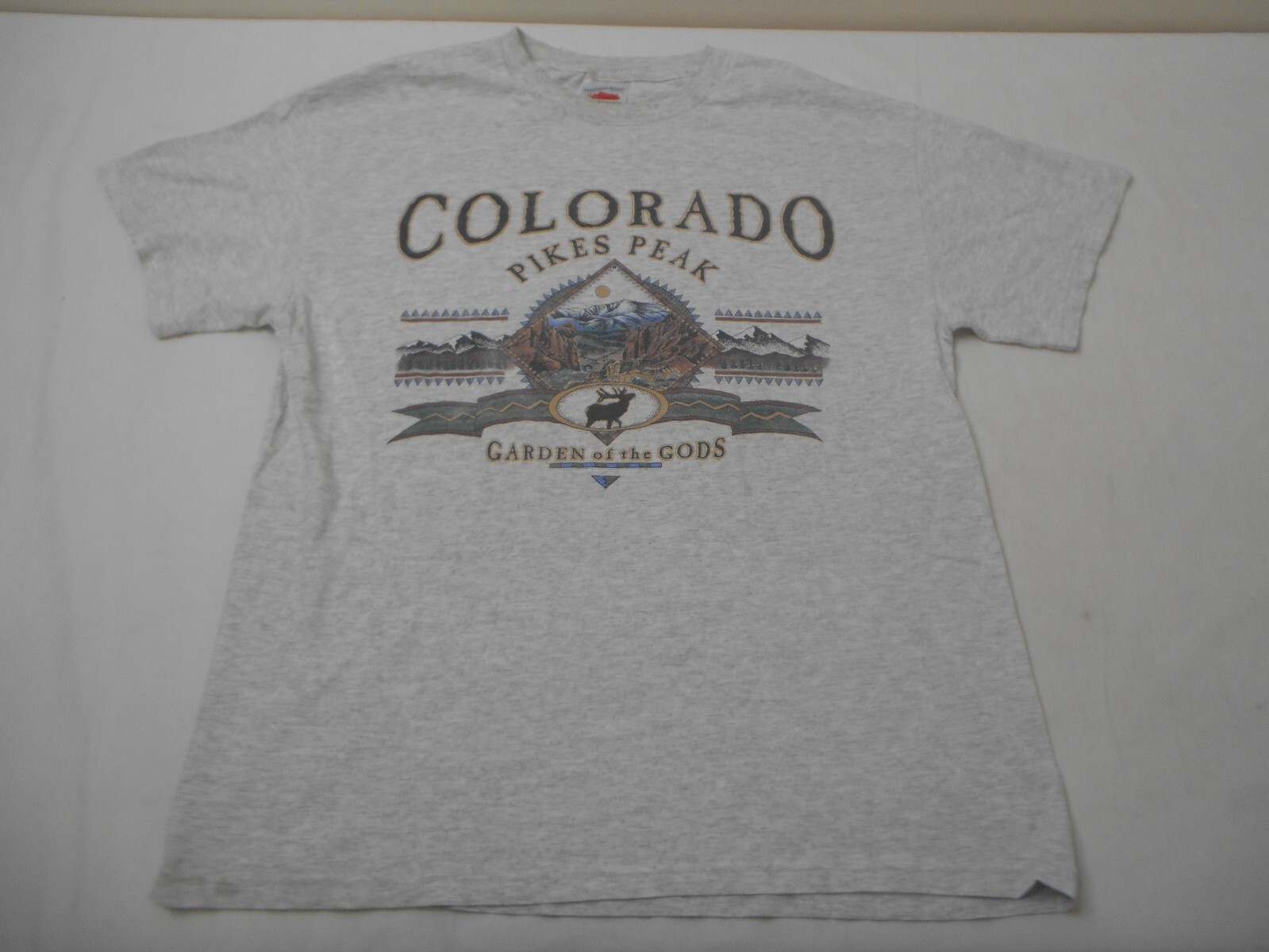Vintage 90s Colorado Pike Peaks Garden OF The Gods Graphic T Shirt Large