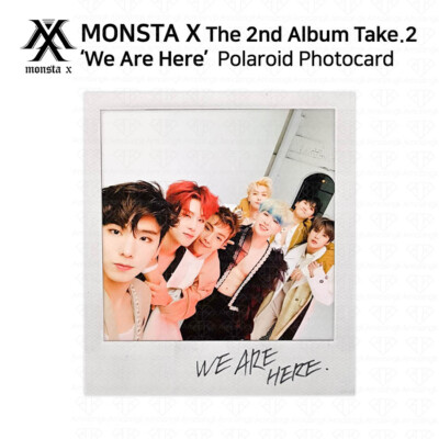 MONSTA X 2nd Album Take 2 We Are Here Official Polaroid Photocard