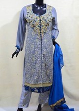 Pakistani Indian Designer Salwar Kameez Bridal M,L