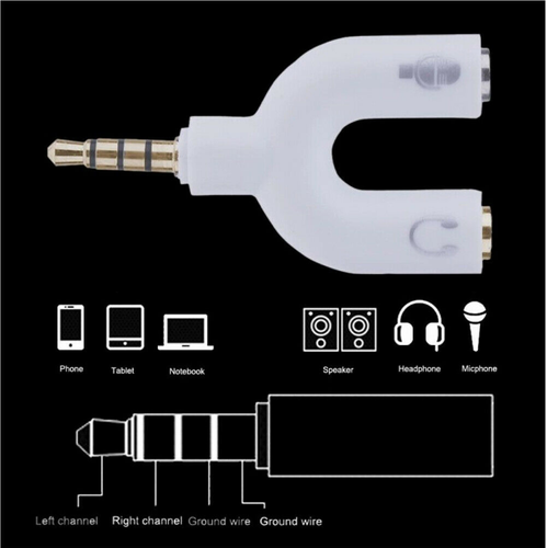 Y Adapter for 3.5mm Jack Connect Mic & Headphones to Your Device Seamlessly - Picture 8 of 11