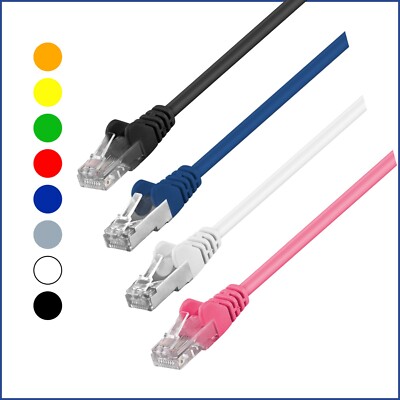 Netzwerkkabel Patchkabel Ethernet Internet LAN DSL Kabel 0,25m 1m 2m 3m 10m 20m