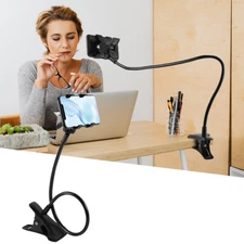 Universal Lazy Mobile Phone Mount Holder 360 Flexible Long Arm Bed Desktop Stand