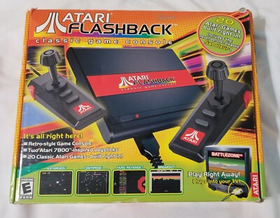 2004 ATARI FLASHBACK Classic Game Console 20 Built In Retro Games Tested