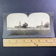 Great Lakes Navy Academy in Illinois Stereoview Antique c1919 Y11838