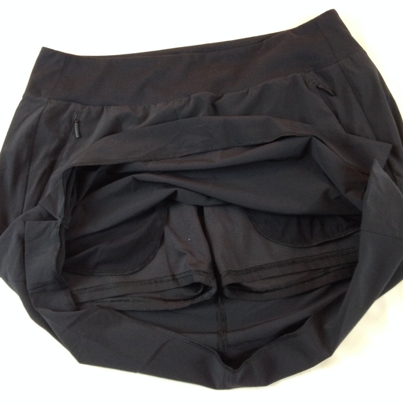 ATHLETA Polyester Blend Flat Front Black Activewe… - image 5