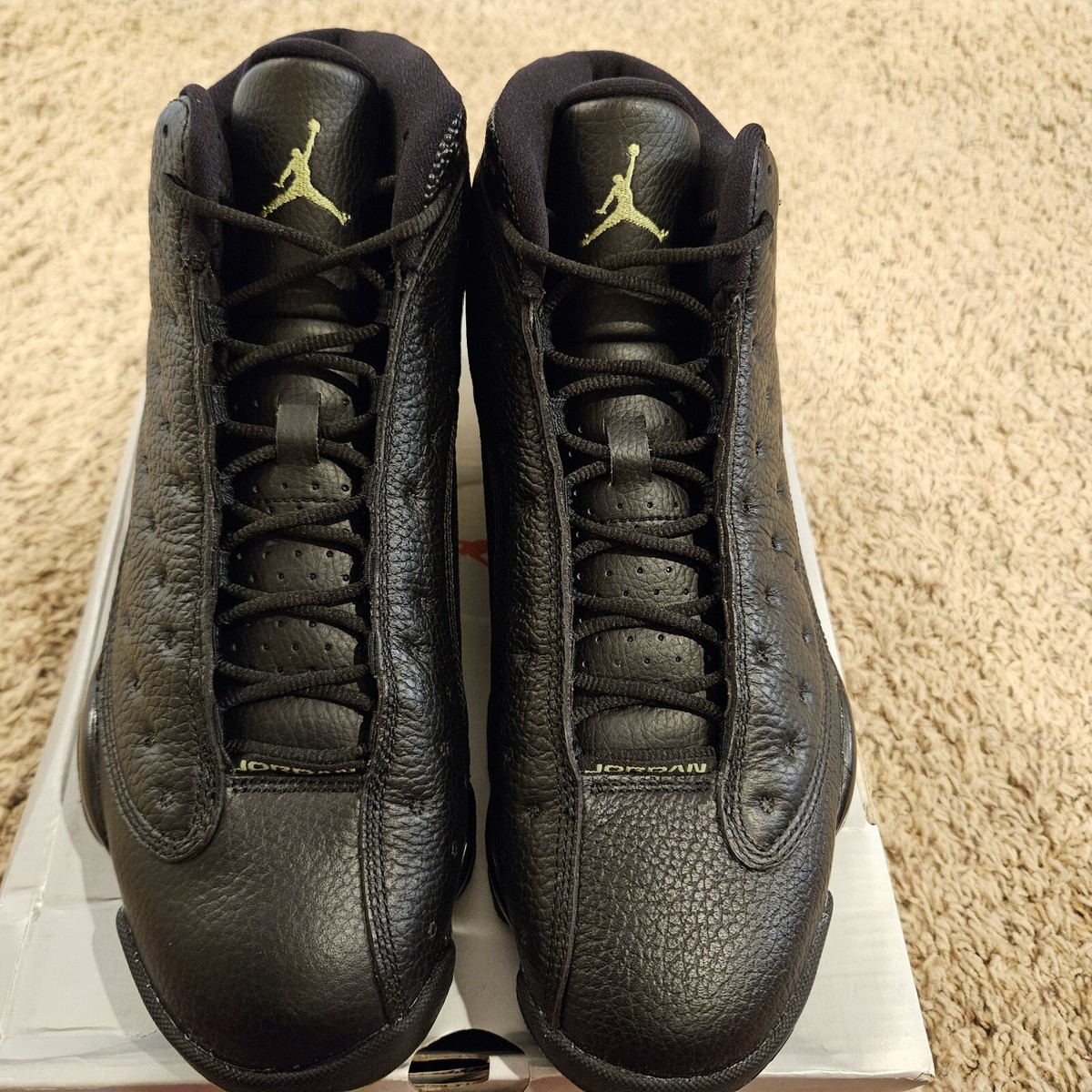 Air Jordan 13 Retro Black/Altitude Green/White ALTITUDE Size: 10.0